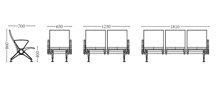 PU機(jī)場椅/等候椅/排椅 -SJ9063(圖4) undefined